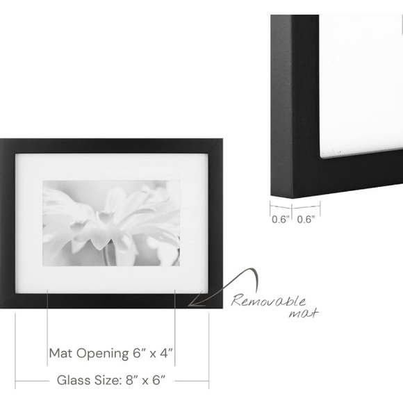 7-pc Walnut Gallery Wall Picture Frame Kit - Picture 6 of 7